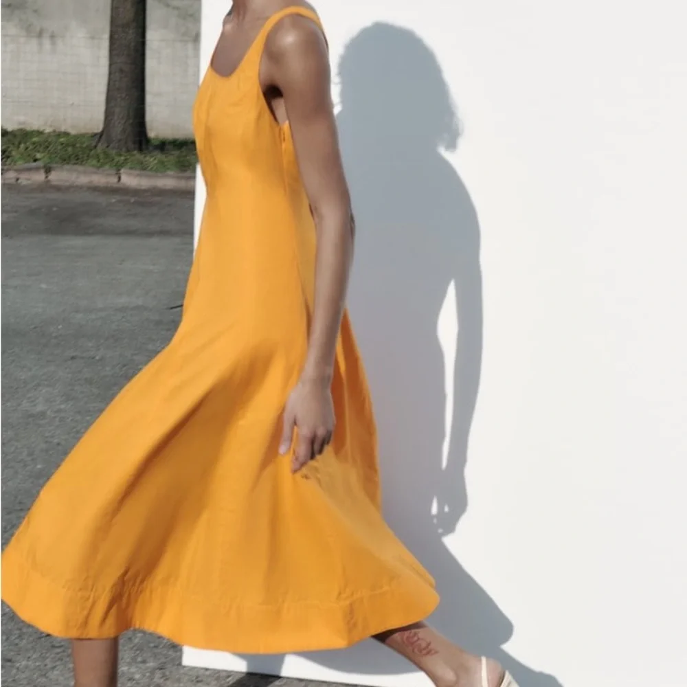 Zara Poplin Tank Dress - Picture 11 of 16